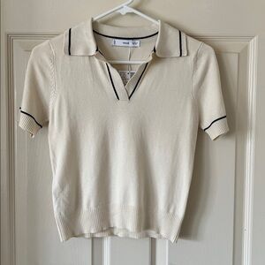 Mango knitted polo neck sweater